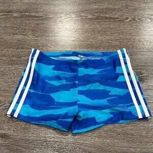 Adidas Men’s Swim Brief Shorts – Blue Camo – Fits S/M